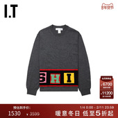 CDG SHIRT男装 COMME des GARCONS 圆领针织衫 字母图案薄毛衣