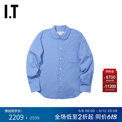 IT娃娃领长袖衬衫可爱复古