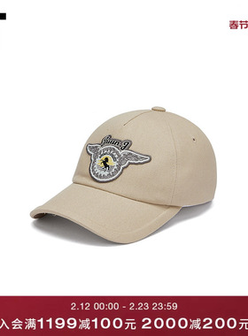 IT JUUN.J男款弯檐棒球帽新款潮流个性徽标布贴鸭舌帽18BP03MQ