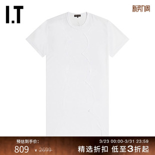 des GARÇONS HOMME 中长款 COMME PLUS男装 拼接T恤文艺印花 CDG