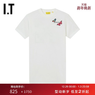 WHITE VIRGIL ABLOH™女童蝴蝶印花连衣裙T恤裙新款 OFF