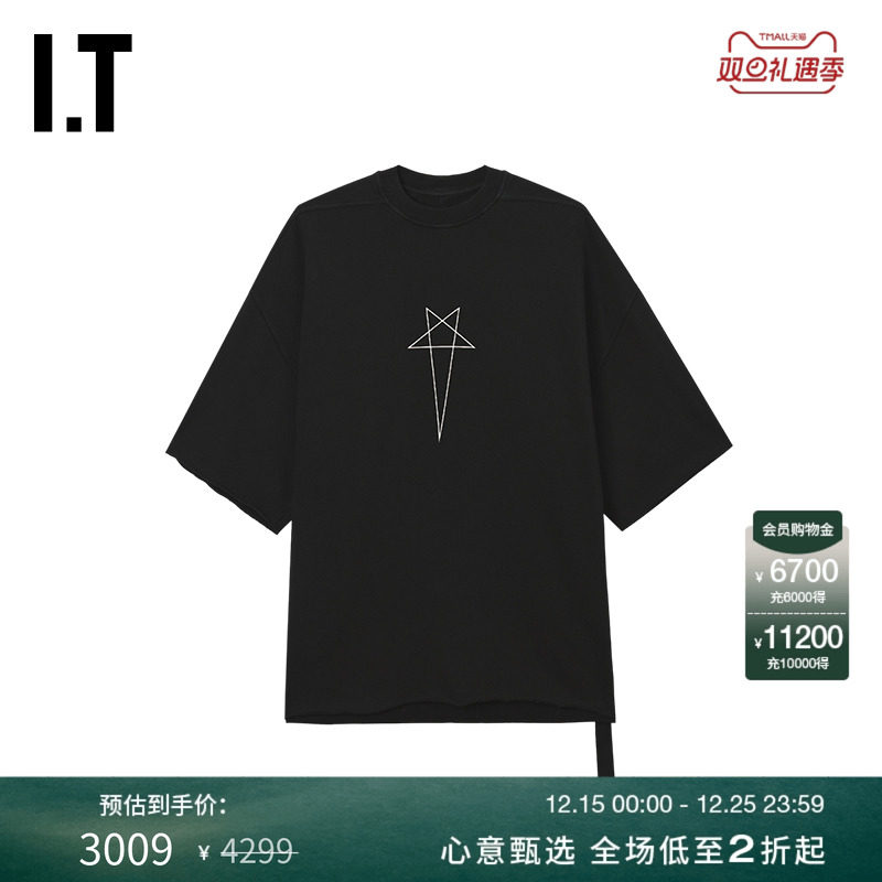 ITDRKSHDW廓形落肩T恤