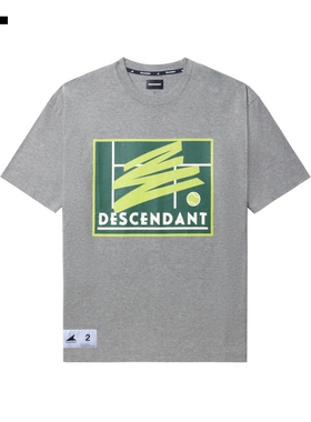IT DESCENDANT男装宽松短袖T恤新款潮流休闲logo印花半袖SCSM34MM