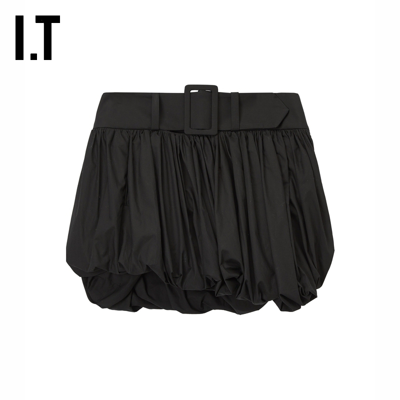 ITWe11Done纯色半身裙短裙
