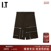 拉链装 CDG des HOMME 饰五分裤 COMME 裤 西装 GARCONS PLUS男装