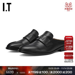 Margiela女款 Maison 穆勒鞋 新款 P5013P 时髦随性露跟皮拖鞋 MM6