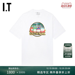 潮流趣味卡通印花廓形半袖 落肩T恤新款 中长款 VETEMENTS女装