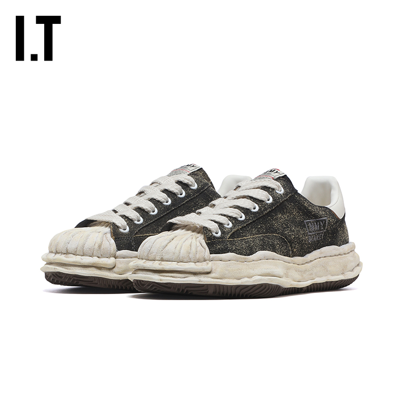 IT Mihara Yasuhiro女款做旧运动鞋新款复古街头感厚底板鞋休闲鞋