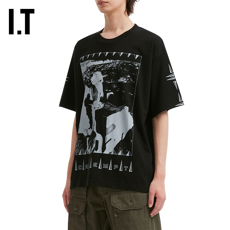ITC.E宽松短袖T恤潮流暗黑