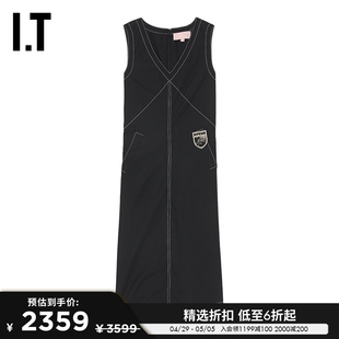 连衣裙新品 V领无袖 休闲少女logo装 BAPY女装 饰背心裙S9989XK