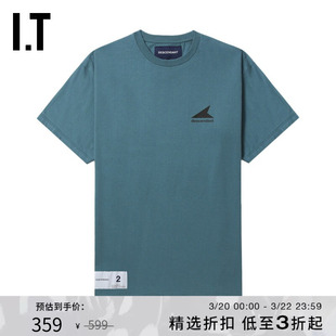 IT DESCENDANT男装基础短袖T恤新款舒适休闲logo装饰半袖STM05SMN