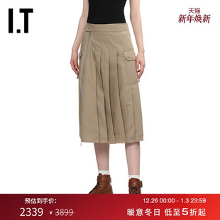 Lim女装 Phillip 工装 半身裙新款 褶裥A字裙361862 复古时尚 3.1