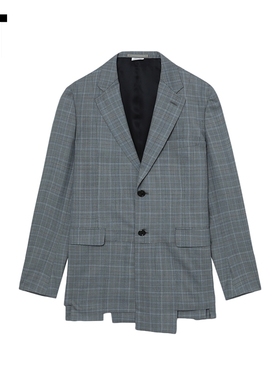 IT CDG COMME des GARCONS HOMME DEUX男装格纹西装夹克时尚型男