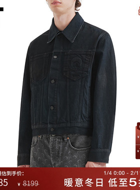 IT MARINE SERRE男装翻领牛仔夹克新款合身水洗休闲外套EN0007MP