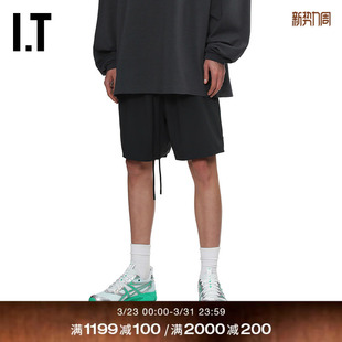 简约潮流纯色直筒裤 新款 宽松休闲短裤 604721MQ ESSENTIALS男装