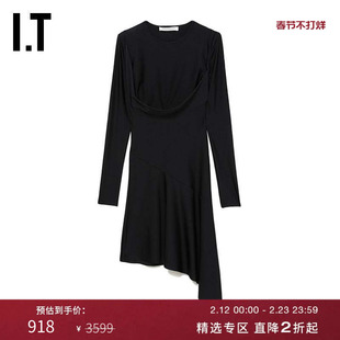 I.TIT Philosophy di Lorenzo Serafini女装长袖连衣裙不对称裙装