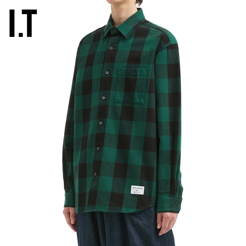 ITuniformexperiment格纹衬衫