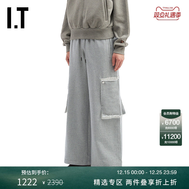 ITNULLUS阔腿裤卫裤潮流休闲