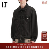 拉链牛仔夹克新款 REPRESENT男装 潮流型男宽松水洗外套MLM619MQ