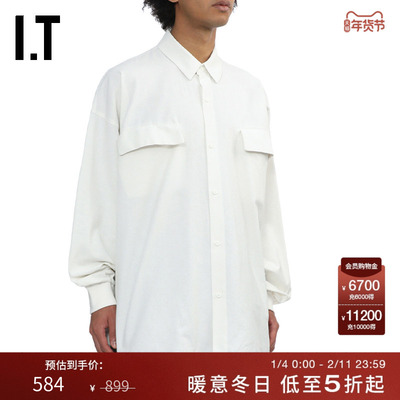 ITESSENTIALS宽松长袖衬衫