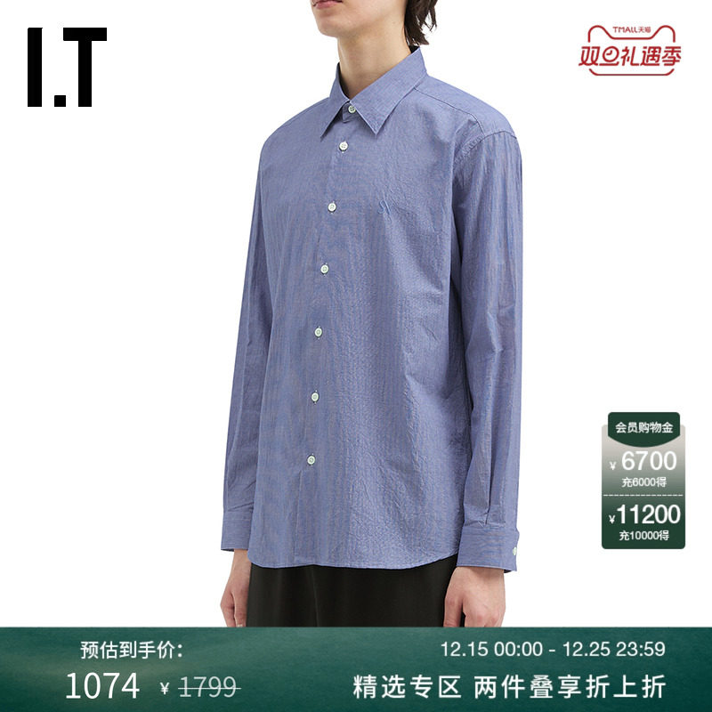 ITSOPH.SOPHNET.翻领长袖衬衫