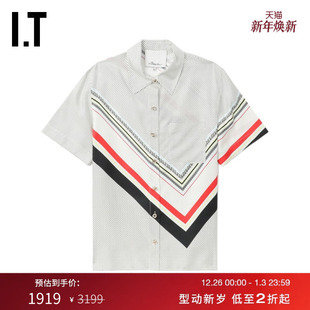 Lim女装 短袖 衬衫 复古时尚 Phillip 新款 翻领上衣20407NXM 3.1