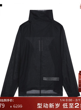 IT Rick Owens男装微透高领长袖上衣新款基础简约纯色上衣3273OR