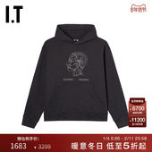 KARU RESEARCH男装 连帽卫衣新款 图像刺绣连帽衫 上衣W25116MP