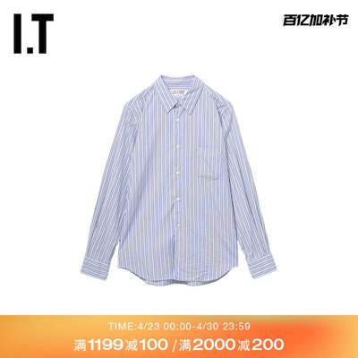 IT CDG COMME DES GARCONS COMME DES GARCONS女装竖条纹长袖衬衫
