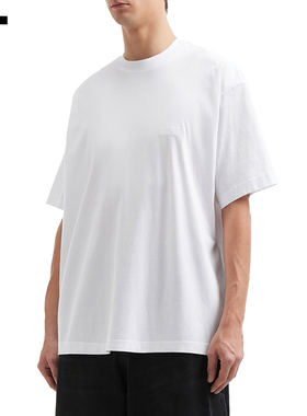 IT VETEMENTS男装宽松短袖T恤新款简约随性纯色圆领半袖R141WWMQ