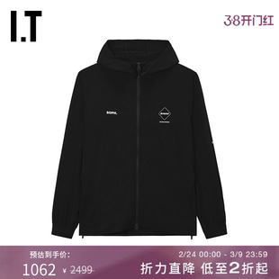 IT F.C.REAL BRISTOL男装连帽拉链夹克新款休闲户外风纯色薄外套