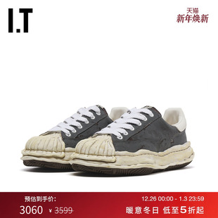 Mihara 复古街潮厚底板鞋 Yasuhiro男款 新款 W727GRMP 做旧运动鞋