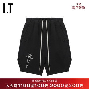 宽松短裤 Owens男装 新款 街潮活力开叉运动裤 88FE09MO 卫裤 Rick