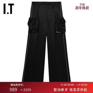 长裤 新款 时尚 运动裤 阔腿裤 简约宽松休闲裤 PT6339AO BAPY女装