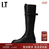 Demeulemeester女款 Ann 高筒靴帅气时髦骑士靴小腿靴C02380J