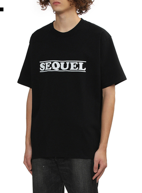 IT SEQUEL男装宽松短袖T恤新款简洁休闲风logo装饰圆领半袖ST03MQ