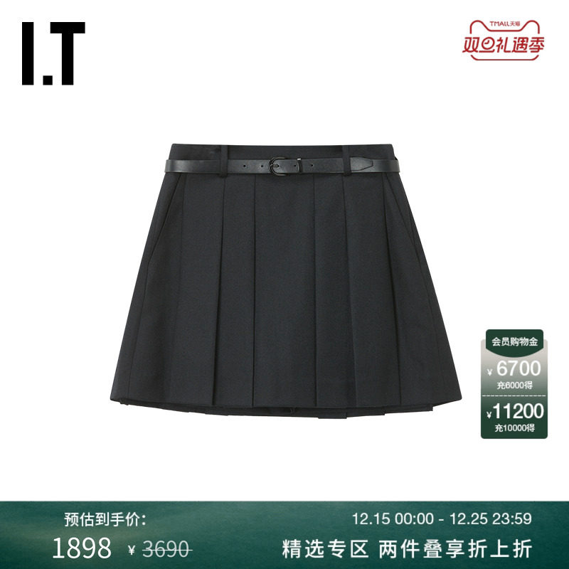 ITJUUN.J褶裥裙裤短裤