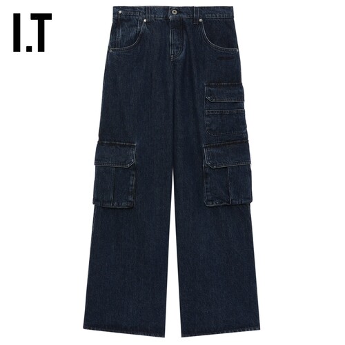 ITOFF-WHITE™阔腿工装牛仔裤