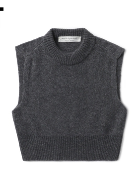 IT Philosophy di Lorenzo Serafini女装小圆领无袖短款针织背心