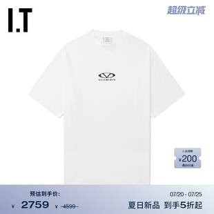 半袖 TR605WXO 簡潔有型中長款 T恤新款 VETEMENTS女裝 廓形短袖