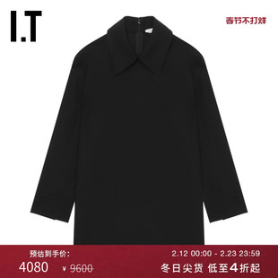 IT JIL SANDER女装翻领长袖衬衫新款时尚简洁纯色上衣170J41XP