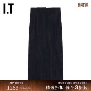 气质通勤合身西装 竖条纹半身裙新品 裙直筒裙115151AL N°21女装