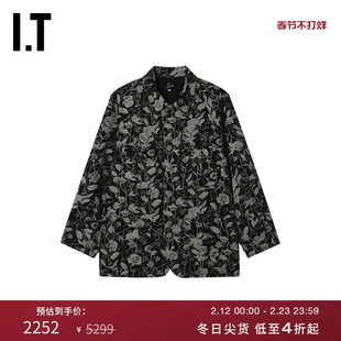 IT NEEDLES男装翻领夹克新款复古日系满幅花卉图案花外套RW2295MP