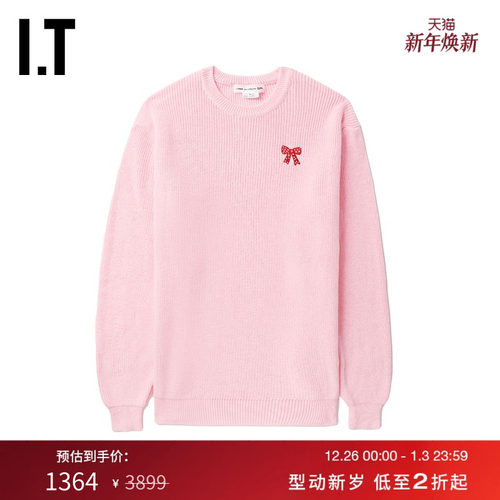 IT宽松圆领针织衫毛衣青春时尚