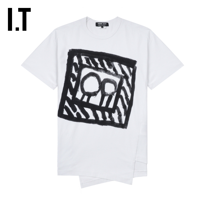 IT涂鸦装饰不规则短袖T恤