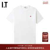 CDG GARCONS川久保玲情侣爱心logo装 PLAY COMME des 饰短袖 T恤