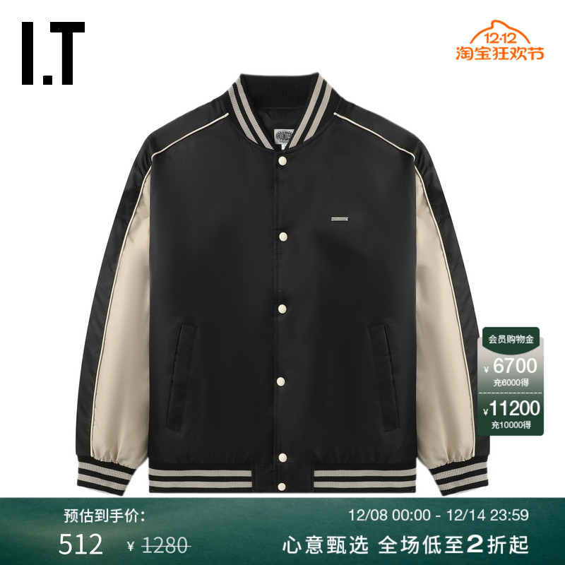 ITGROUNDZERO拼色棒球夹克