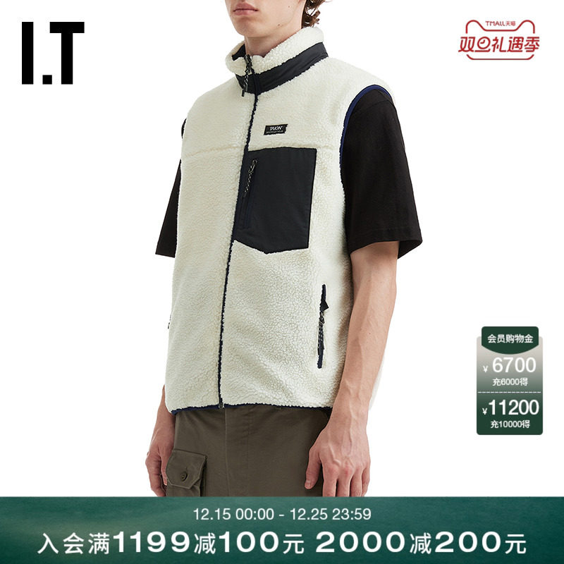 ITTAION两面穿立领羽绒马甲