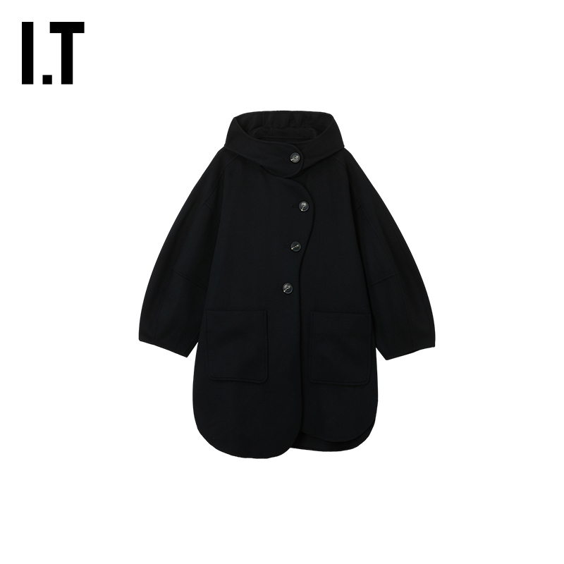 IT日本ENFÖLD毛呢连帽大衣