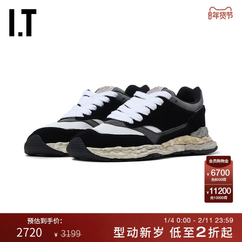 IT Mihara Yasuhiro女款做旧运动鞋新款复古质感拼接休闲鞋710BLA,女鞋,时尚休闲鞋,淘宝优惠券,粉丝福利购,淘宝优惠卷